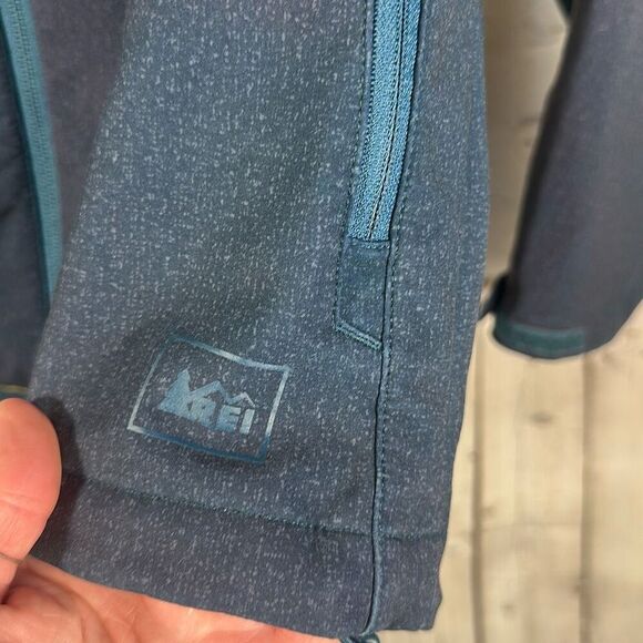 REI McCone Soft-Shell Jacket Men's Size M Medium Water Repellent Green Purple - Picture 5 of 13